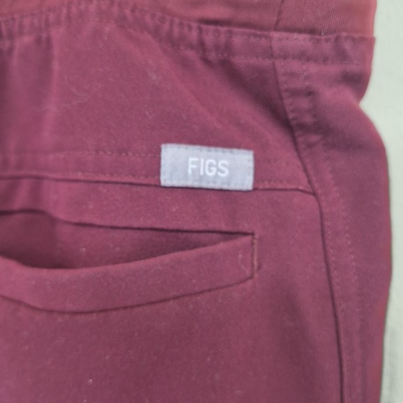 FIGS‎ Axim Cargo Scrub Pants Men's Medium Burgundy / Maroon - Picture 12 of 14